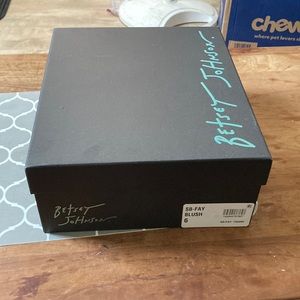 Betsey Johnson Blush Pearl Chunky Heel